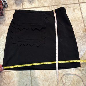 VICTORIA BECKHAM FOR TARGET BLK TWILL SKIRT SZ S,M